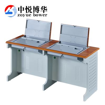 China Desktop computer desk Training desk Double computer desk Flip type Custom table for sale