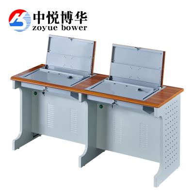 China Desktop computer desk Training desk Double computer desk Flip type Custom table for sale