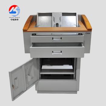 China The best-selling minimalist multimedia platform instructor desk latest design for 17-22 inch display for sale