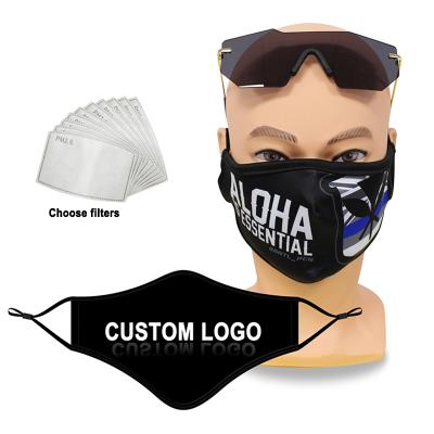 China Wholesale Custom Reusable Face Maskes Party Maskes Polyester Cotton Cloth Winter Designer Fashion Sublimation Logo Washable 3 Layere Polyester for sale