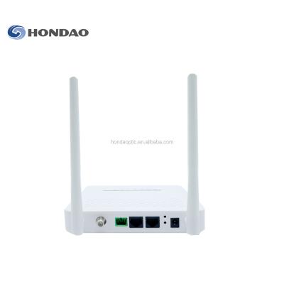 China Hondao ONT200TW FTTX CATV Home Port 1GE 1FE GPON & EPON ONU XPON ONT for sale