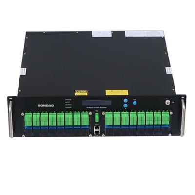 China Engineering catv 1550nm edfa 64 ports 20 dbm WDM edfa adopt GPON/GEPON signal for sale