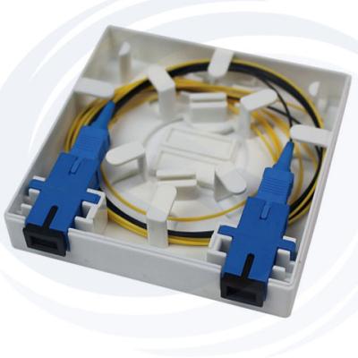 China OSA-1/2 core faceplate fiber rosette with FO adapter or fast connectors used in FTTX OSA network for sale