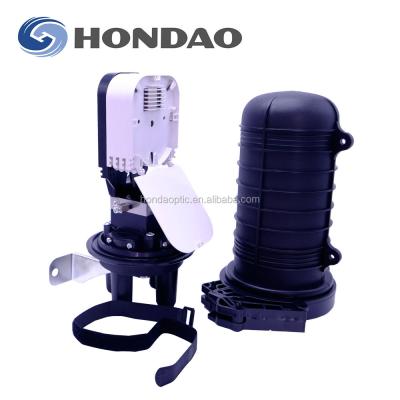 China PC PP Hondao ftth fttx Aerial Vertical Type Pole Mounting Fiber Optic Harga Joint Closure for sale