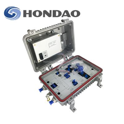 China High Output Hondao 2 RF Output Outdoor CATV Trunk Amplifier 30db CAG Module h500 In Small Housing for sale