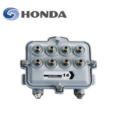 China HFC Hondao 2 Way Outdoor Subtrunk CATV Tap / High Isolation Coaxial Splitter Tap for sale