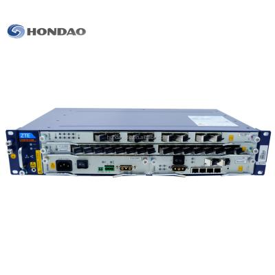 China Original HONDAO Ftth 10G Uplink Panel AC+DC Dual Power Supply Input C320 Chassis 16 port zte gpon olt with C+ SFP ZTE C320 for sale