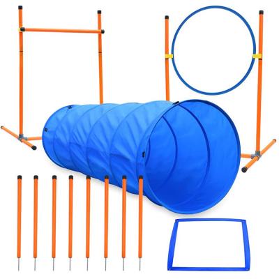 China Dogs Obstacle Cone Set - Training Cones & Agility Poles - Adjustable Agility Ladder Speed ​​Dog Agility Training Set for sale