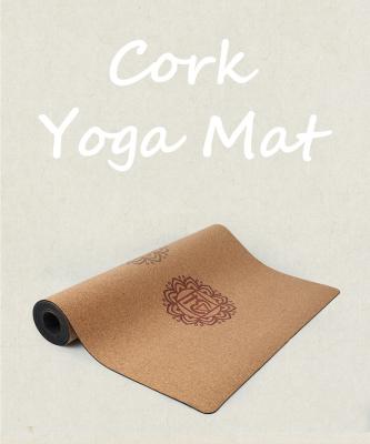 China Soft ; Nontoxic ; Melors Durable Wholesale Custom Color Print Double Color Pilates Cork Yoga Mat Eco - Friendly for sale