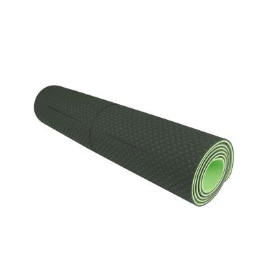 China Melors Anti Slip And Waterproof Double Color Tape Yoga Mat With Factory Price Double Layer Eco-friendly Private Label Non Slip Tape Yoga Mat for sale