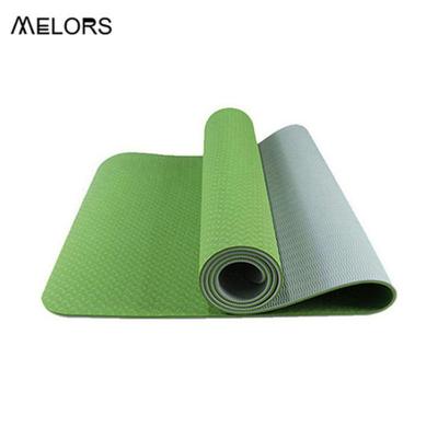 China Double Layer Tape Yoga Mat Non Slip Fitness Exercise Mat Padding Yoga Mat Shrink Packaging Logo Customized for sale