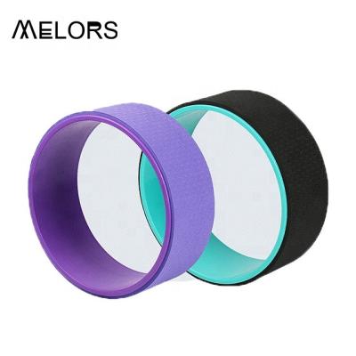 China Eco-Friendly 3 Wheel Pilatesl Roller Chirp Wheel Muscle Wheel Yoga Roller Relax Set Yoga Melors ECO Customer Band ABS Set for sale