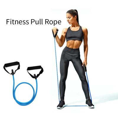 China Non-Slip Durable Fitness Latex Strength Gym Equipment Yoga Exercise Band Washable Waterproof Home Tubes Band Stretch Pull Rope Resistance Bands for sale