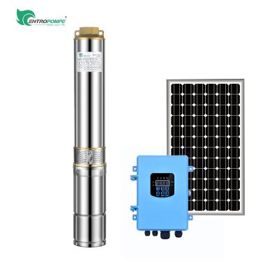 China DC Agricultural Submersible Solar Power 72V 110V Irrigation Field Farmland Irrigation Deep Well Water Pump Inverter for sale