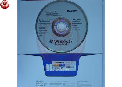 China Pedazo pedazo/64 del software de servidor 32 del OEM de la etiqueta engomada del Coa de Windows 7 de la versión completa favorable en venta