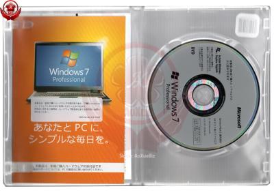 China 32 / activación en línea del OEM Microsoft del sistema operativo de Windows 7 del japonés 64bits en venta