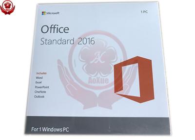 China Kleinhandels de Doos standaardproductcode van MS Office 2016 met DVD-middel Te koop