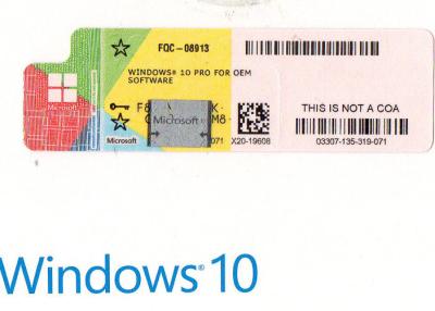 China Lengua multi del favorable del producto de Windows 10 de la llave de Microsoft del OEM del software pedazo del profesional 64 en venta