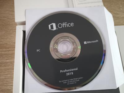 China Key Card inbegrepen Microsoft Office 2019 Activation gratis Pro Dvd Windows levenslange garantie Te koop