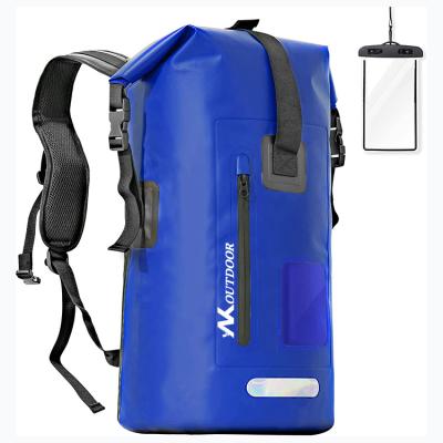 China Outdoor Activity Low Price 35L Marine Dry Bag Roll Top Waterproof Dry Bag Backpack for Kayaking for sale