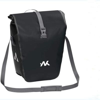 China Good Quality Unisex Outdoor Activity Rear Bicycle Bags Waterproof Bike Pannier Bag Black for sale