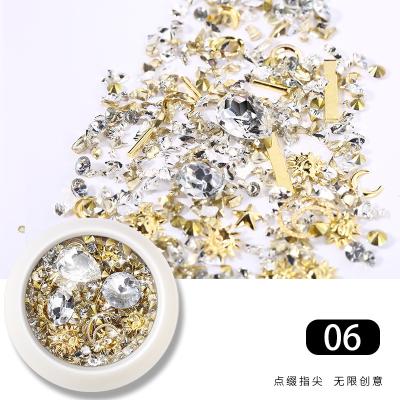 China Fashionable Size Crystal Non-Hot Fix Mix Glitter Nail Art Flat Back Rhinestone Charms Jewelry Glass Rhinestone Stone Nails For 3d Nail Art for sale