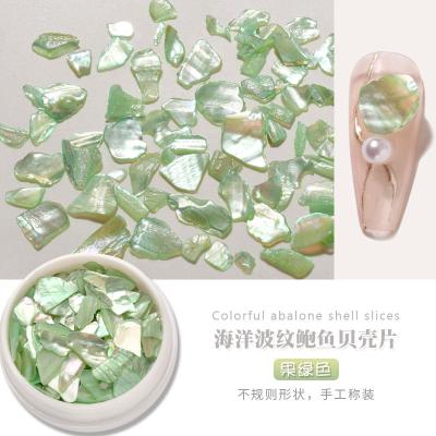 China Fashionable 3D shell nail stickers fragm fragm flake slider irregular studs shimmer pearl jewelry abalone shell nail decoration for sale