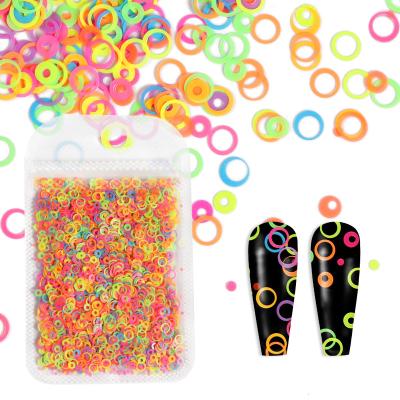 China Factory Price Glitter Circle Nail Art Kits Cosmetic Nail Glitter Fashionable Bling Bulky Decoration For Acrylic Nails for sale