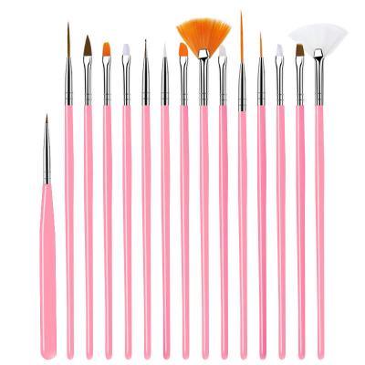 China Fashionable nail art tools beauty accesory brushes gel power dust 3d nail cleaning acrylic brush with different sizes for sale