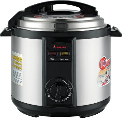 China Hotel 1000w Stainless Steel 6 Multi Pot Mechanical Electric Rice Cooker 14-in-1 Quart Pressure Cooker for sale