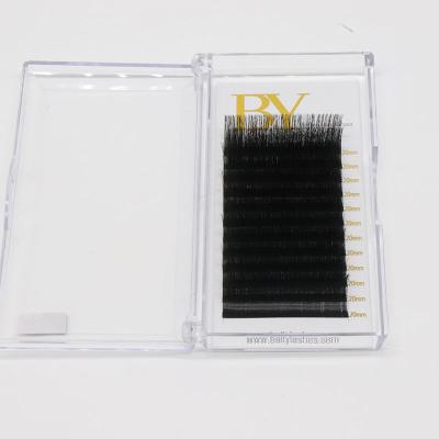 China Wholesale Customized Flat LashExtension Natural Soft Handmade Ellipse Lash Extension Fan Lash Extension for sale