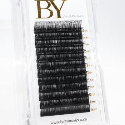 China Ballylashes Manufacturing Volume Eyelash Extensions Private Label Chinese Mink/Faux Silk Mink Eyelashes With Tray for sale