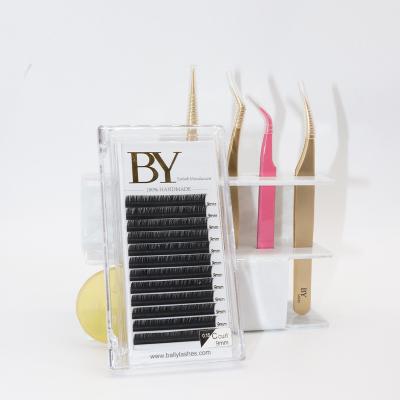 China Lash Trays Cashmere Individual Eyelash Extension 25mm Long Natural Bulk Single Volume Las Supplies Lashextensions Faux Siberian Mink Korean for sale