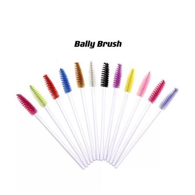 China Popular Shiny Handle Crystal Eyelash Applicator Disposable Crystal Mascara Nylon Magic Wands Brush for sale