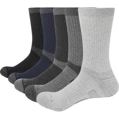 China Breathable Solid Breathable Sports Men's Outdoor Basketball Thickened Medium Tube Hiking Socks 100%cotton Mountaineer Series Winter Socks for sale