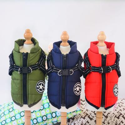 China Dog Vest Winter Pet Clothes Harness Multicolor Viable Plain Warm Multicolor Dog Vest Soft Wholesale for sale