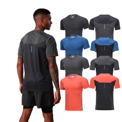 China 100% polyester Anti-wrinkle color men's sublimation elastic sports custom wholesale two cotton shaping T-shirt for sale