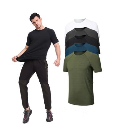 China Large Anti-Wrinkle T-Shirt Gym Fitness Shirts Sublimation Dry White Oversized Best Fashionable Men's Gym Casual Wear. Sports Games.jogging for sale