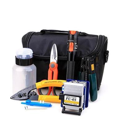 China FTTH Project Fiber Optic FTTH Tool Kit with FC-6S Fiber Optic Cleaver and 5kmli Power Meter for sale