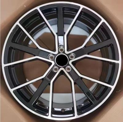 China 22*9.5 5*112 Black Machine Face BMF Car Aluminum Alloy Wheel For Audi for sale