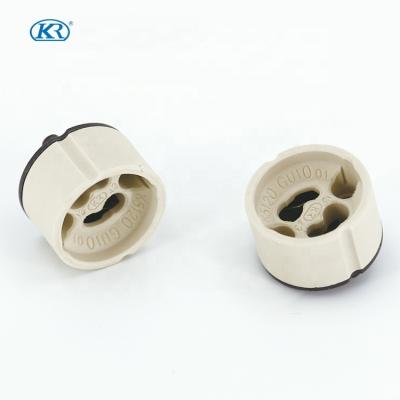 China GU10/GZ10 GU10 GZ10 Lamp Holder Socket Ceramic Base For LED Spotlight Downlight K512O01 High Quality for sale