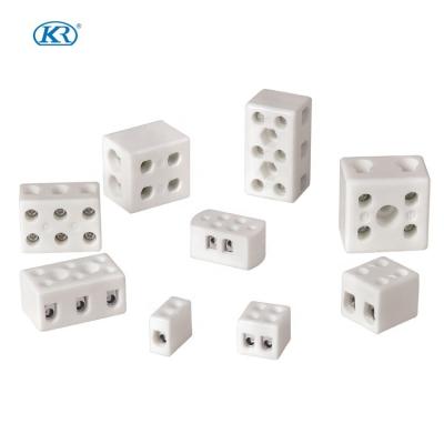 China For Kr Led TB Two Way Ceramic Terminal Block With Post Screw For Led Light Bulb 250V 16A K516B for sale