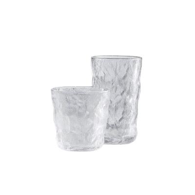 China Viable Nordic Glass Mug Glacier Design Tumbler Mugs Bulk Glass Mug Coffee Tea With Good Price for sale