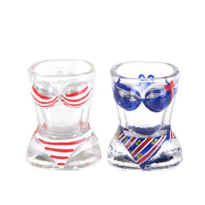 China NO Bikini 1.5oz Wholesale Funny Shot Glass For Bar for sale