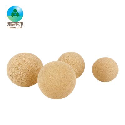 China 100% Promotional Custom Musen Nature Cork 6.5cm Printing Yoga Ball Gym Eco Friendly Factory Supplier for sale