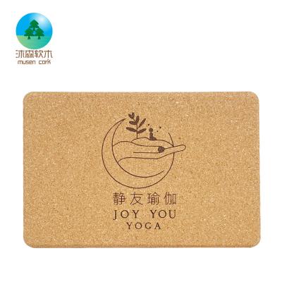 China . High Quality Natural Eco-Friendly High Density Cork Yoga Block Set Dance Workout Gym Fitness Equipment 369 Inches for sale