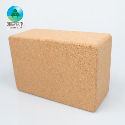 China . Wholesale Eco-Friendly High Density Eco-Friendly High Density Cork Yoga Blocks Natural Odorless Non-Toxic For Sports Stretching for sale