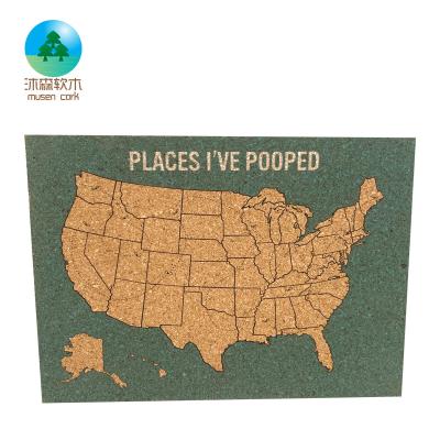 China Decorate Musen Good Quality Wholesale To Customize Custom Printing Square Cork Board Cork Board Bulletin Boards for sale