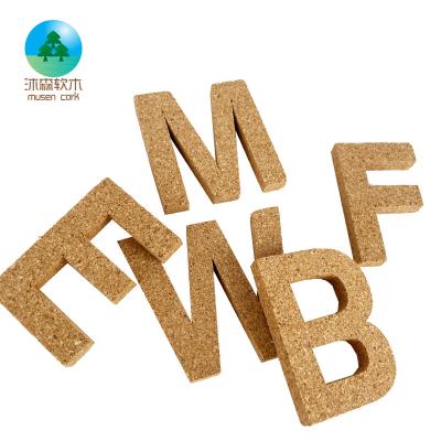 China Eco-friendly Home Decor Factory Supply Metal Letter M Wine Cork Rack Cork Letters Wall Mounted Decoration for sale