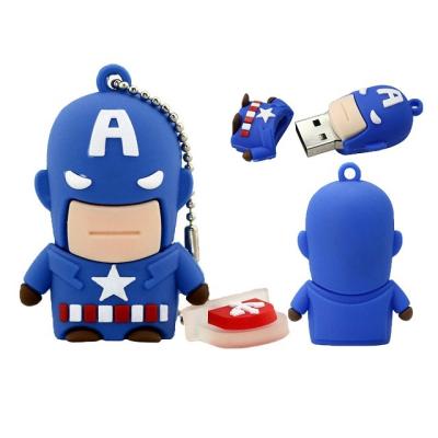 China Promotion PVC\Business\School\Office Customized Super Heroes Flash USB Drive Pendrive Memory Stick for sale